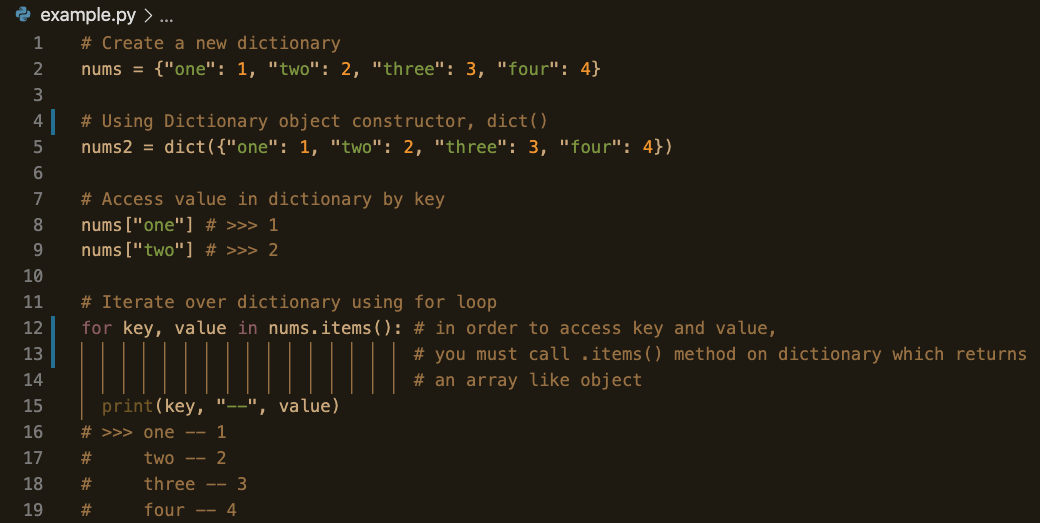 Dictionaries in Python